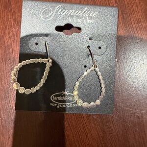 Signature Silver Teardrop Earrings